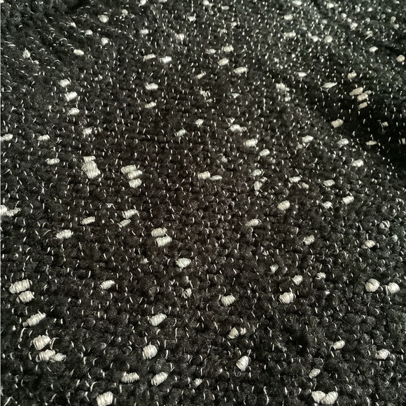 This beautiful black knit has small silver stitches. Perfect for the holidays - Picture 4 of 4